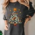 Christmas Tree Books Women's Comfort Colors T-Shirt Pepper Christmas Tree Books Women's Comfort Colors T-Shirt Pepper