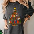 Christmas Tree Bookshelf Book Lover Library Men Women Kids Women's Comfort Colors T-Shirt Pepper Christmas Tree Bookshelf Book Lover Library Men Women Kids Women's Comfort Colors T-Shirt Pepper