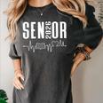 Class Of 2026 Senior Reading Themed Book Heartbeat Women's Comfort Colors T-Shirt Pepper