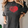 Clifford The Big Red Dog I Heart Clifford Childrens Books Women's Comfort Colors T-Shirt Pepper Clifford The Big Red Dog I Heart Clifford Childrens Books Women's Comfort Colors T-Shirt Pepper