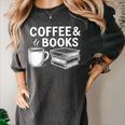 Coffee & Books Women's Comfort Colors T-Shirt Pepper