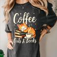 Coffee Cats And Books Lover For Women & Men Coffee Women's Comfort Colors T-Shirt Pepper Coffee Cats And Books Lover For Women & Men Coffee Women's Comfort Colors T-Shirt Pepper