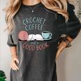 Coffee Crochet Good Book Bookish Yarn Crafter Women's Comfort Colors T-Shirt Pepper Coffee Crochet Good Book Bookish Yarn Crafter Women's Comfort Colors T-Shirt Pepper