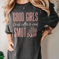 Coffee And Smut Good Girls Read Smutty Book Merch For Women Women's Comfort Colors T-Shirt Pepper