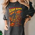 Comic Book Superhero Fall Season Leaf Blower Women's Comfort Colors T-Shirt Pepper Comic Book Superhero Fall Season Leaf Blower Women's Comfort Colors T-Shirt Pepper