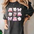 Coquette Bow Book Coffee Valentines Bookish Library Teacher Women's Comfort Colors T-Shirt Pepper Coquette Bow Book Coffee Valentines Bookish Library Teacher Women's Comfort Colors T-Shirt Pepper