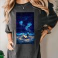 Cosmic Botanical Book Lover Reading Women's Comfort Colors T-Shirt Pepper