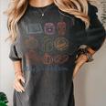 Cozy Bookish Fall Vibes Pumpkin Latte Books Autumn Reading Women's Comfort Colors T-Shirt Pepper