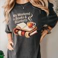 Cozy My Weekend Is Books Blankets Reading Tea Lover Premium Women's Comfort Colors T-Shirt Pepper Cozy My Weekend Is Books Blankets Reading Tea Lover Premium Women's Comfort Colors T-Shirt Pepper