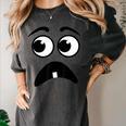 Creepy Face Carrot Halloween Book Character Costume Women's Comfort Colors T-Shirt Pepper