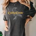 Curly Crow Art And Books Logo Women's Comfort Colors T-Shirt Pepper Curly Crow Art And Books Logo Women's Comfort Colors T-Shirt Pepper