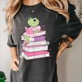 Cute Book Lover Frog Pretty Girls Read Books Kawaii Reading Women's Comfort Colors T-Shirt Pepper Cute Book Lover Frog Pretty Girls Read Books Kawaii Reading Women's Comfort Colors T-Shirt Pepper