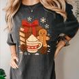 Cute Christmas Books Gingerbread Xmas Book Lover Teacher Women's Comfort Colors T-Shirt Pepper Cute Christmas Books Gingerbread Xmas Book Lover Teacher Women's Comfort Colors T-Shirt Pepper