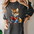Cute Coyote With Book I Kids Coyote Women's Comfort Colors T-Shirt Pepper Cute Coyote With Book I Kids Coyote Women's Comfort Colors T-Shirt Pepper