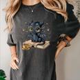 Cute Dragon Books Flower Bookworm Book Lover Women's Comfort Colors T-Shirt Pepper