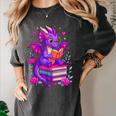 Cute Dragon Reading Books Bookworm Women's Comfort Colors T-Shirt Pepper Cute Dragon Reading Books Bookworm Women's Comfort Colors T-Shirt Pepper