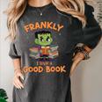 Cute Halloween Teacher Librarian Frankenstein Reading Books Women's Comfort Colors T-Shirt Pepper Cute Halloween Teacher Librarian Frankenstein Reading Books Women's Comfort Colors T-Shirt Pepper