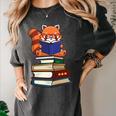 Cute Kawaii Kids Reading Books Glasses Red Panda Lover Women's Comfort Colors T-Shirt Pepper Cute Kawaii Kids Reading Books Glasses Red Panda Lover Women's Comfort Colors T-Shirt Pepper