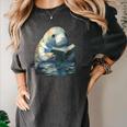 Cute Manatee Reading Book Bookworm Readers Manatee Lover Women's Comfort Colors T-Shirt Pepper Cute Manatee Reading Book Bookworm Readers Manatee Lover Women's Comfort Colors T-Shirt Pepper