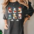 Cute Snowman Reading Books Christmas Winter Book Lover Women's Comfort Colors T-Shirt Pepper Cute Snowman Reading Books Christmas Winter Book Lover Women's Comfort Colors T-Shirt Pepper