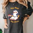 Cute Xmas Book Lover Penguin Reading Cosy Days Cosy Reads Women's Comfort Colors T-Shirt Pepper Cute Xmas Book Lover Penguin Reading Cosy Days Cosy Reads Women's Comfort Colors T-Shirt Pepper