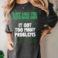 Dad Joke Why Was The Math Book Sad Pun Dad Jokes Women's Comfort Colors T-Shirt Pepper