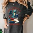 Dark Romance Romantasy Easily Distracted By Dragons & Books Women's Comfort Colors T-Shirt Pepper