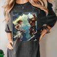 David And Goliath Bible Book Of Samuel King David Comic Women's Comfort Colors T-Shirt Pepper