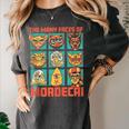 DCC Many Faces Of Mordecai Grid Gamer Series Book Women's Comfort Colors T-Shirt Pepper