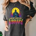 Death Gothic Support Your Local Library Lovers Book Women's Comfort Colors T-Shirt Pepper