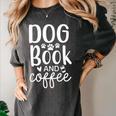 Dog Book And Coffee Fun Typographic Premium Tri-Blend Women's Comfort Colors T-Shirt Pepper Dog Book And Coffee Fun Typographic Premium Tri-Blend Women's Comfort Colors T-Shirt Pepper