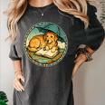 Dog Reading Book Rain Cozy Umbrella Cute Art Men Women's Comfort Colors T-Shirt Pepper Dog Reading Book Rain Cozy Umbrella Cute Art Men Women's Comfort Colors T-Shirt Pepper