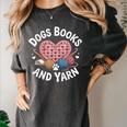 Dogs Books And Yarn Crocheting Women's Comfort Colors T-Shirt Pepper