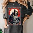 Dracula's Castle Book Cover Illustration Women's Comfort Colors T-Shirt Pepper