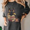 Dragon Read Books Be Kind Stay Weird Book Lover Women's Comfort Colors T-Shirt Pepper