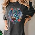 Dragon Reading Book Girls Kids Bookworm Book Lover Women's Comfort Colors T-Shirt Pepper Dragon Reading Book Girls Kids Bookworm Book Lover Women's Comfort Colors T-Shirt Pepper