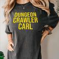 Dungeon Crawler Carl Yellow Text Logo LitRPG Series Book Women's Comfort Colors T-Shirt Pepper Dungeon Crawler Carl Yellow Text Logo LitRPG Series Book Women's Comfort Colors T-Shirt Pepper