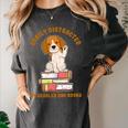 Easily Distracted By Beagles And Books Beagle Dog Women's Comfort Colors T-Shirt Pepper