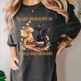 Easily Distracted By Books & Dragons Librarian Book Lover Women's Comfort Colors T-Shirt Pepper Easily Distracted By Books & Dragons Librarian Book Lover Women's Comfort Colors T-Shirt Pepper