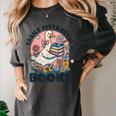 Easily Distracted By Books Read Goose Lover Bookworm Reading Women's Comfort Colors T-Shirt Pepper