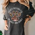 Easily Distracted By Dogs And Books Women's Comfort Colors T-Shirt Pepper