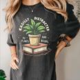 Easily Distracted By Plants And Books Women's Comfort Colors T-Shirt Pepper