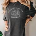 Educating Is Activism Social Education Teacher Book Flower Women's Comfort Colors T-Shirt Pepper