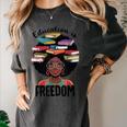 Education Is Freedom Teacher History Month Books Lover Women's Comfort Colors T-Shirt Pepper