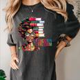 Education Is Freedom History Month Teacher Books Afro Women's Comfort Colors T-Shirt Pepper