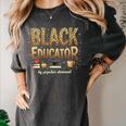 Educator By Popular Demand African American Book Lover Women's Comfort Colors T-Shirt Pepper