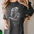 Elephant Holds Book Wriing Motif Animal Artwork Elephant Women's Comfort Colors T-Shirt Pepper