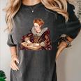 Elizabeth I Reading A Book Women's Comfort Colors T-Shirt Pepper Elizabeth I Reading A Book Women's Comfort Colors T-Shirt Pepper