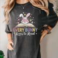 Every Bunny Loves To Read Book Lover Bookworm Rabbit Easter Women's Comfort Colors T-Shirt Pepper