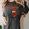 F-Caw-F Rooster F Awk F Chicken Coffee Romance Books Lover Women's Comfort Colors T-Shirt Pepper
